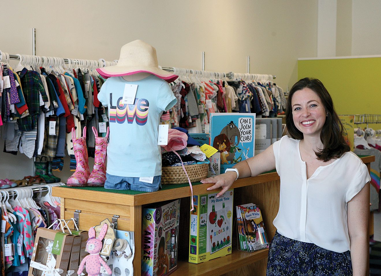 Melissa Mazzeo, of the Merry Go Rounds curated children's consignment shop, just expanded her family's existing business in Easton to 1737 Dorchester Ave.