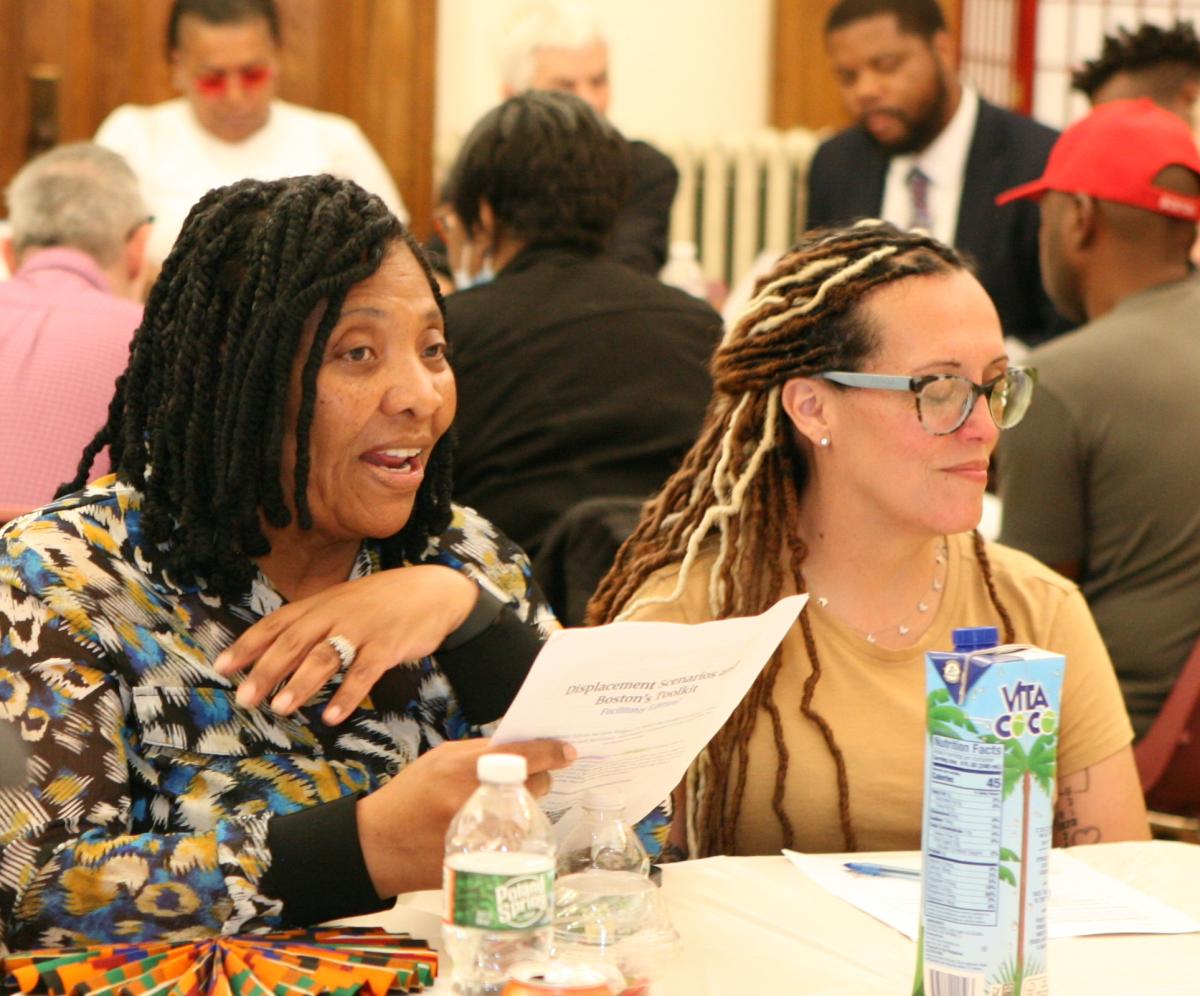 About 100 residents and community leaders joined city Planning Department staff to begin a community-led planning initiative for Codman Square and Four Corners in the Great Hall on June 4. Seth Daniel photos